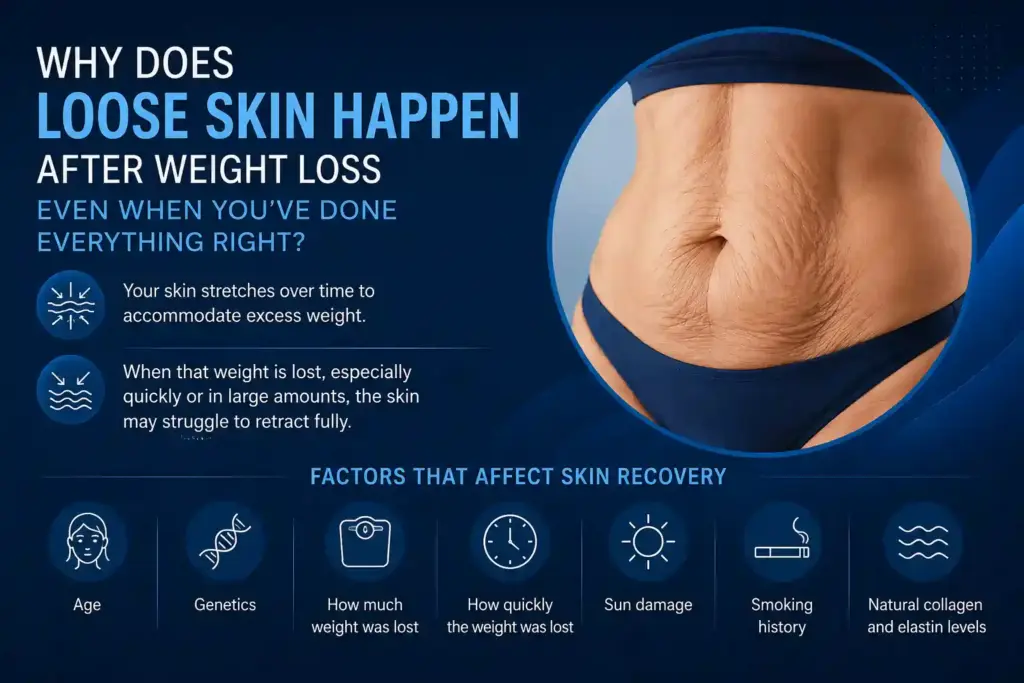 Why Does Loose Skin Happen After Weight Loss Even When You’ve Done Everything Right Loughborough?